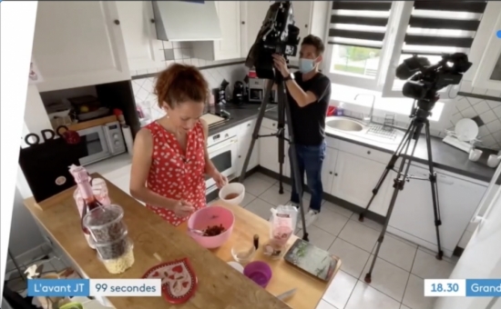 Parution de la Maison Fossier dans France 3 - Recette cookies Biscuits Roses